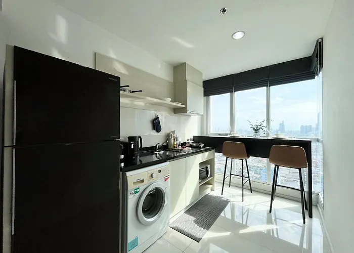 公寓 Near Bts L Prime Sathorn Cbd L Sauna